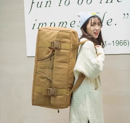大容量マルチポケット旅行ボストンバッグ リュックにもなる2WAY 60L