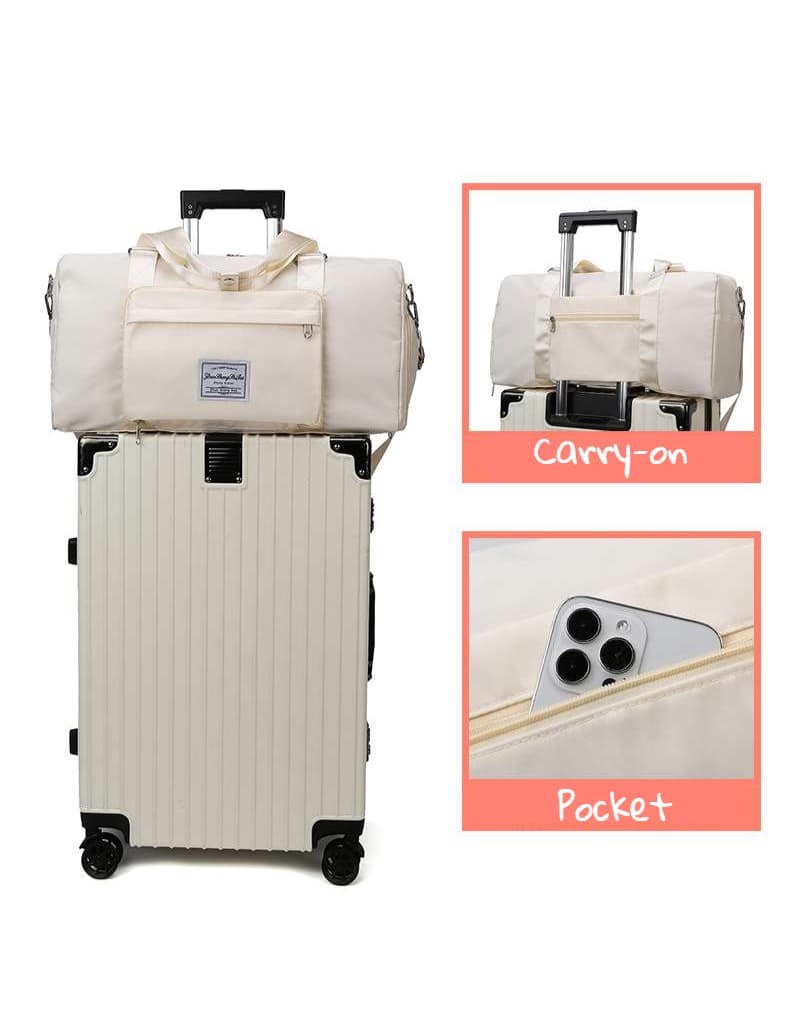 多機能シューズ収納付き旅行ボストンバッグ 30L