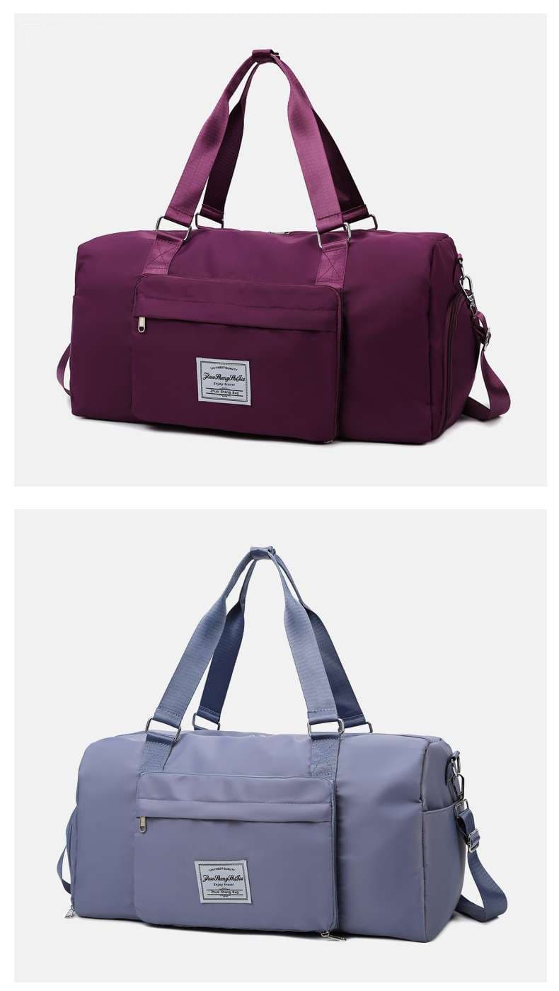 多機能シューズ収納付き旅行ボストンバッグ 30L