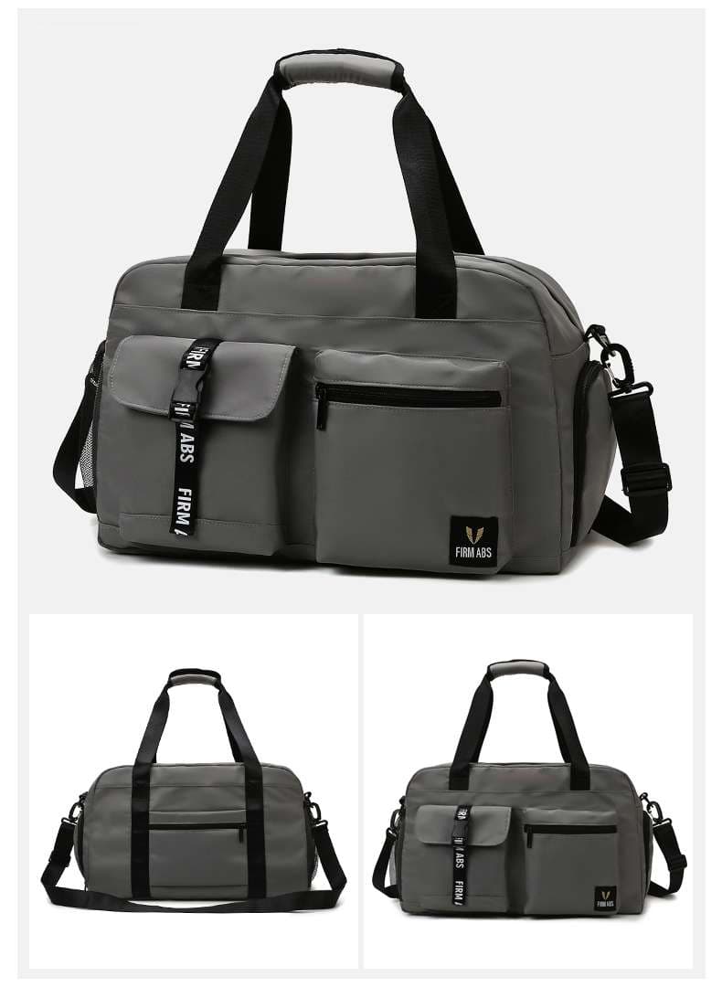 多機能ポケット付き旅行用ボストンバッグ 30L