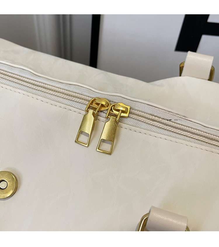 大容量ソフトレザー旅行用ボストンバッグ 20L