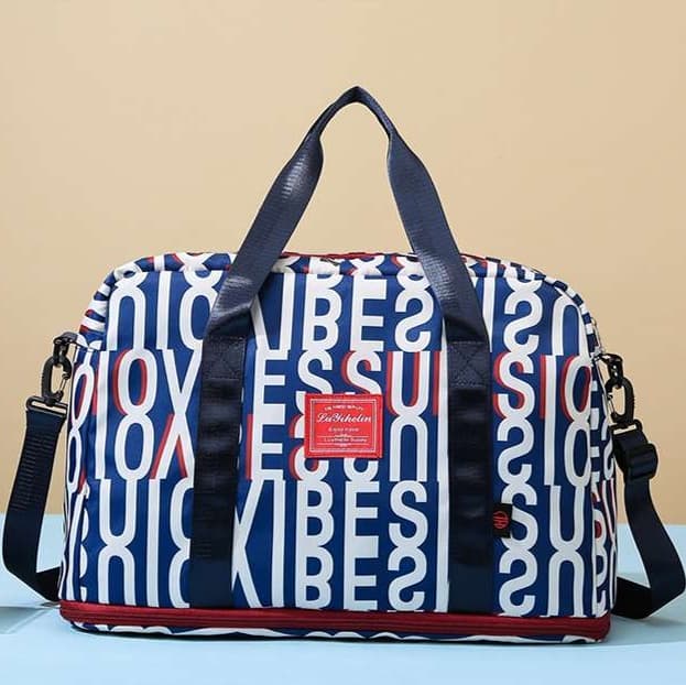 アルファベットデザイン ボストンバッグ 45L