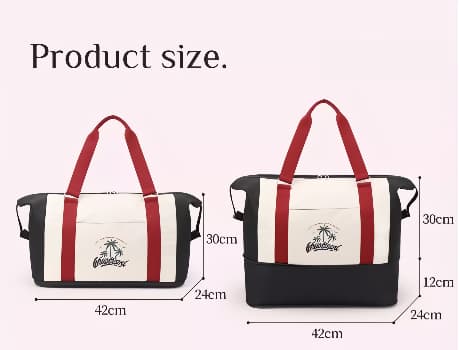 ボストンバッグ トロピカルデザイン オールシーズン旅行バッグ 30L 40L