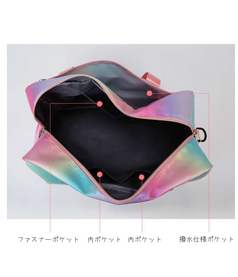 パステルグラデーションボストンバッグ 35L
