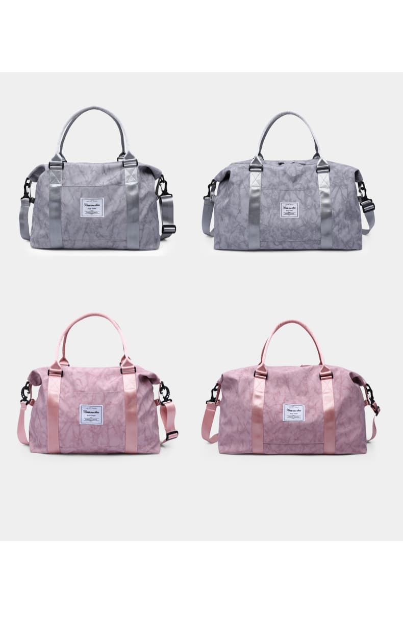 マーブル柄大容量ボストンバッグ 20L 30L