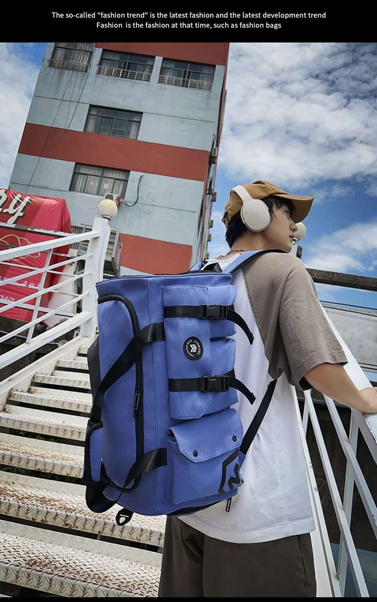 ボストンバッグ 多機能ポケット付き旅行バッグ 40L