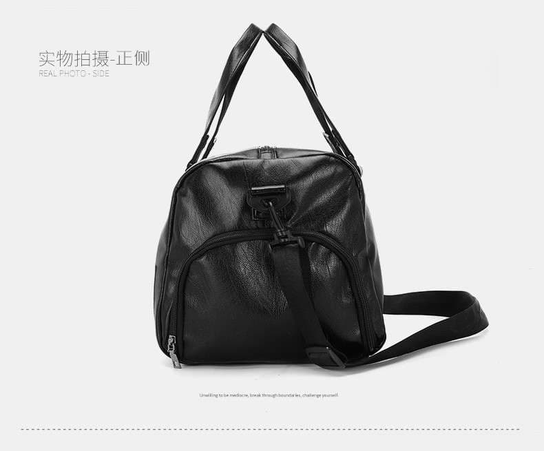 多機能レザー調トラベルボストンバッグ 25L 35L