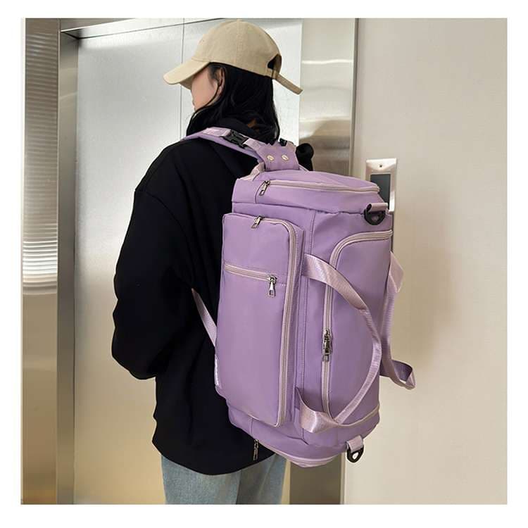 多機能ポケット付き大容量ボストンバッグ 35L