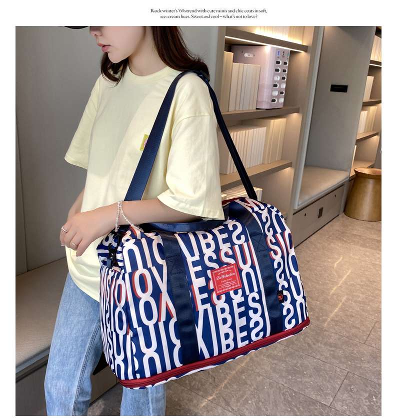 アルファベットデザイン ボストンバッグ 45L