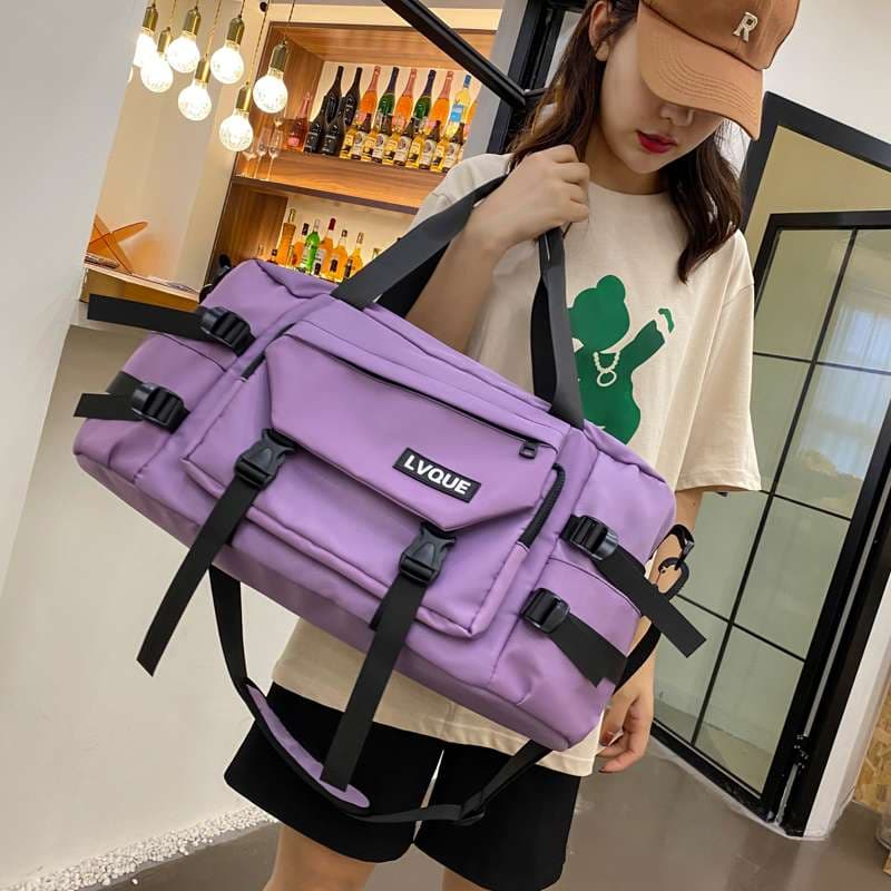 ボストンバッグ 多機能ストラップ付き学生旅行バッグ 30L
