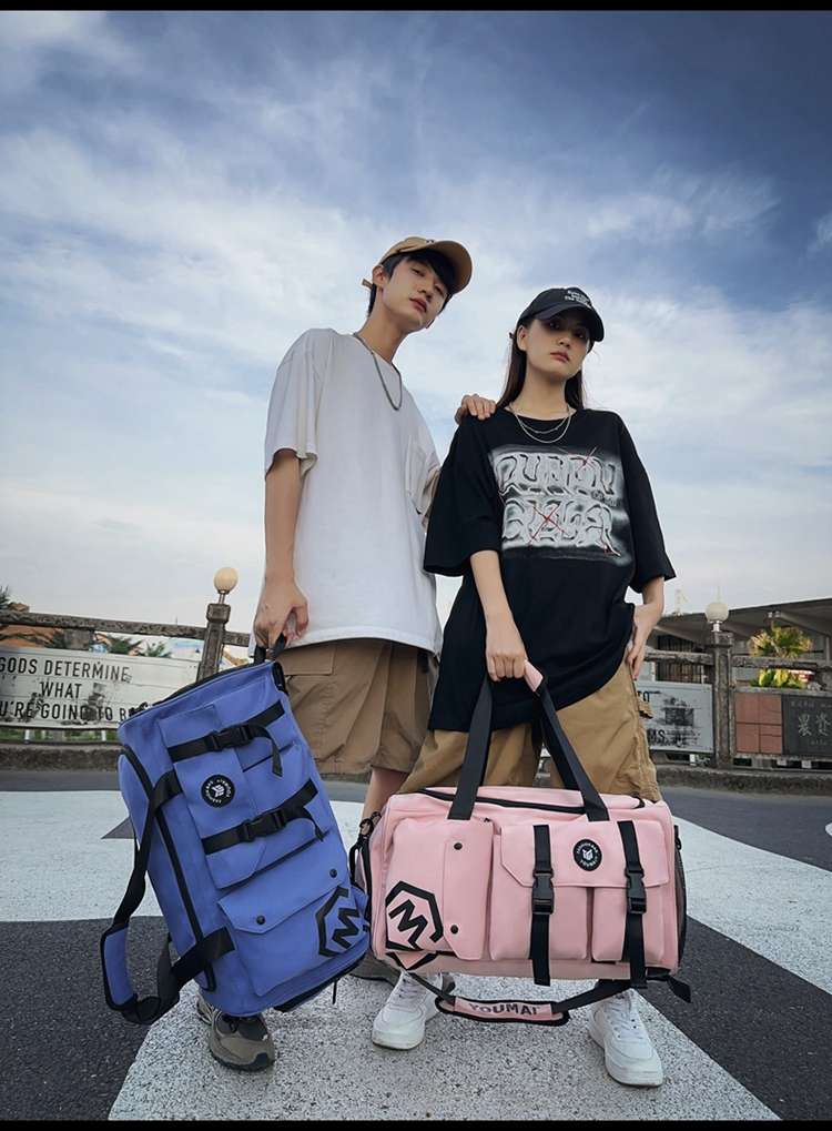 ボストンバッグ 多機能ポケット付き旅行バッグ 40L