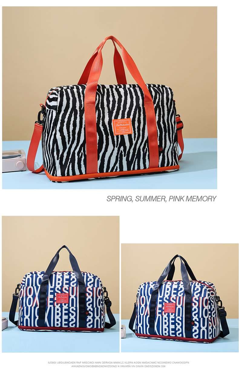 アルファベットデザイン ボストンバッグ 45L