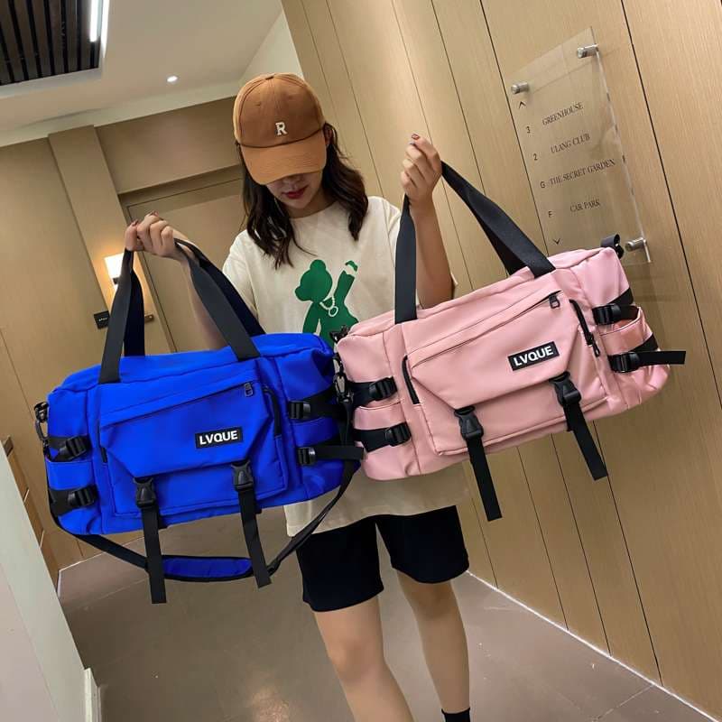 ボストンバッグ 多機能ストラップ付き学生旅行バッグ 30L