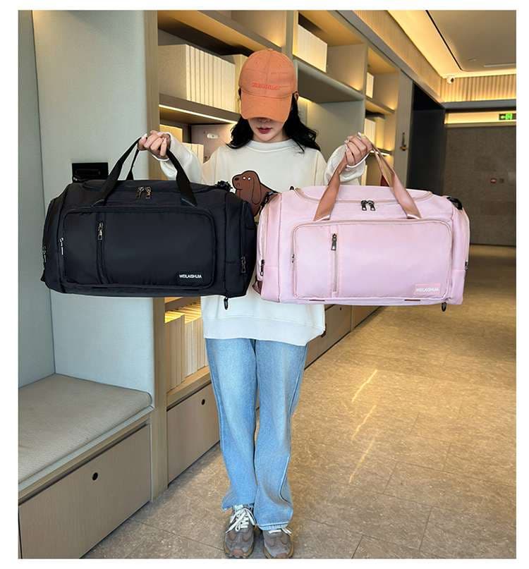 多機能ポケット付き大容量ボストンバッグ 35L