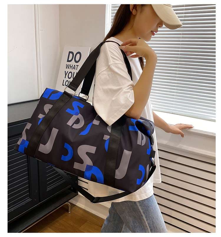アルファベットデザイン スポーティボストンバッグ 30L