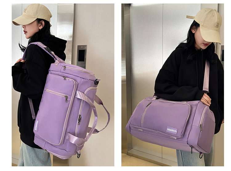 多機能ポケット付き大容量ボストンバッグ 35L