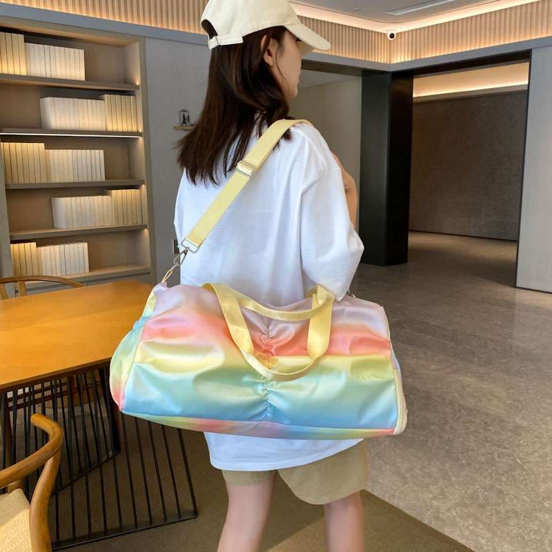 虹色パステル ボストンバッグ 25L