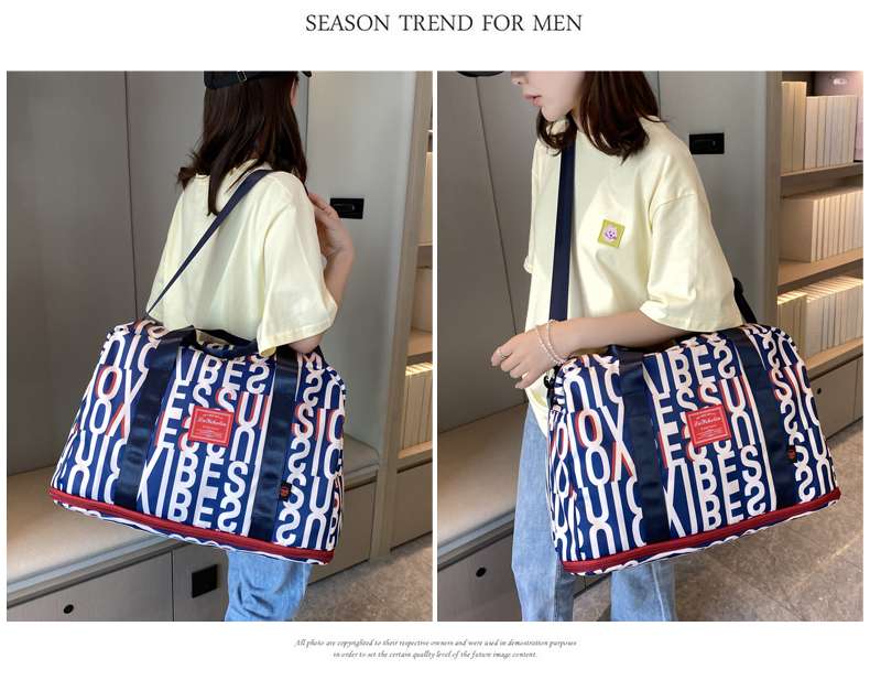 アルファベットデザイン ボストンバッグ 45L