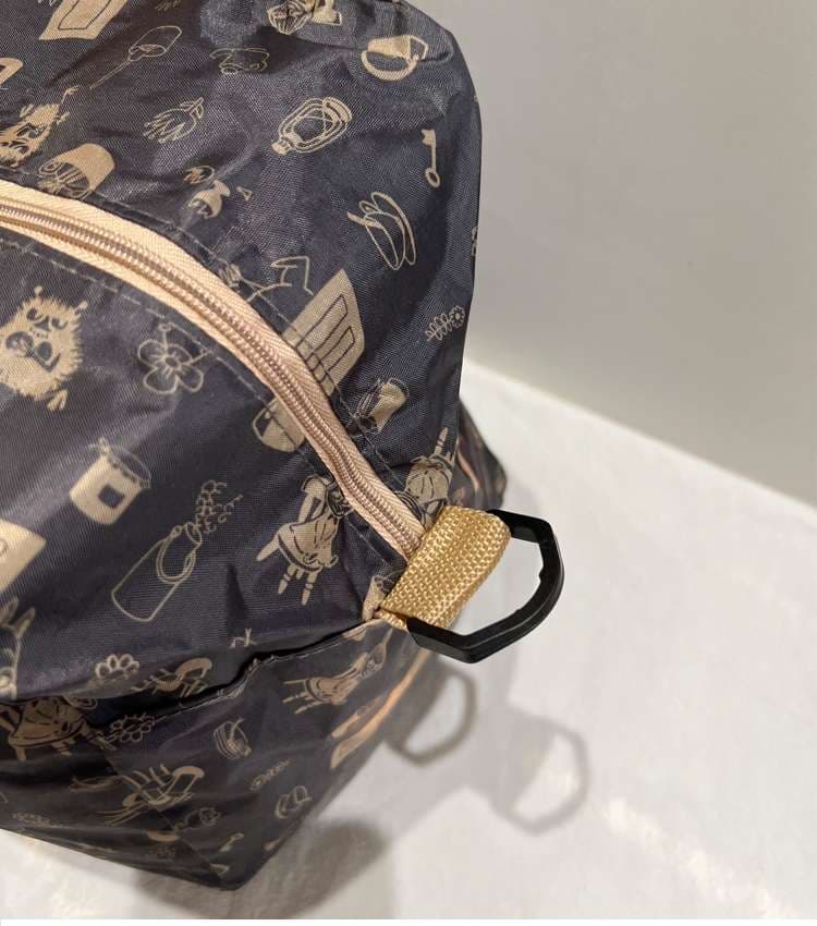 旅行用オブジェクトデザイン柄ボストンバッグ