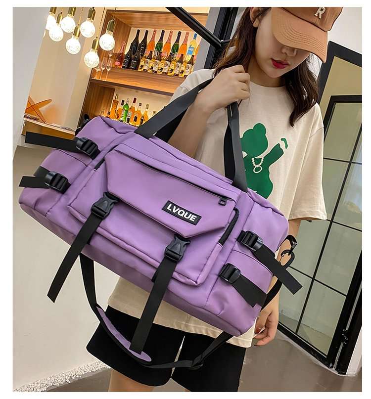 ボストンバッグ 多機能ストラップ付き学生旅行バッグ 30L