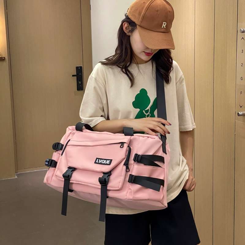 ボストンバッグ 多機能ストラップ付き学生旅行バッグ 30L