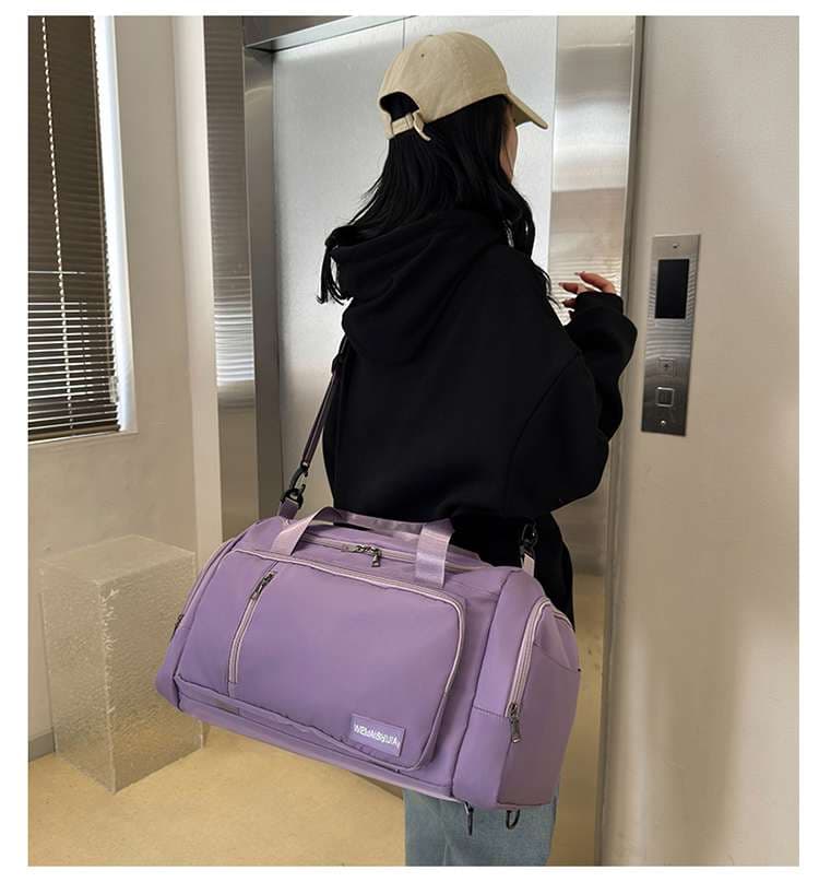 多機能ポケット付き大容量ボストンバッグ 35L