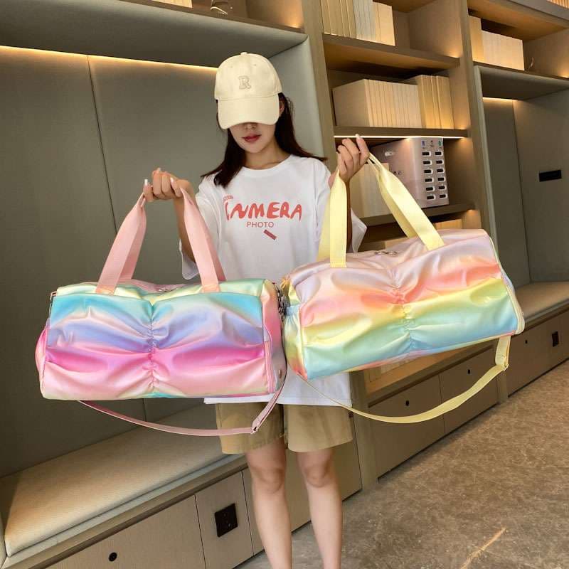 虹色パステル ボストンバッグ 25L