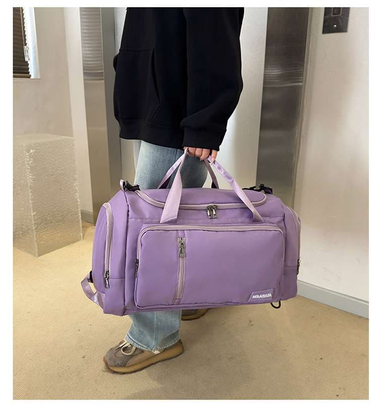 多機能ポケット付き大容量ボストンバッグ 35L