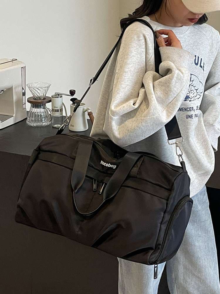 大容量マルチポケット旅行ボストンバッグ 25L