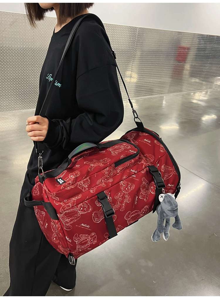 キャラクター柄大容量ボストンバッグ 40L