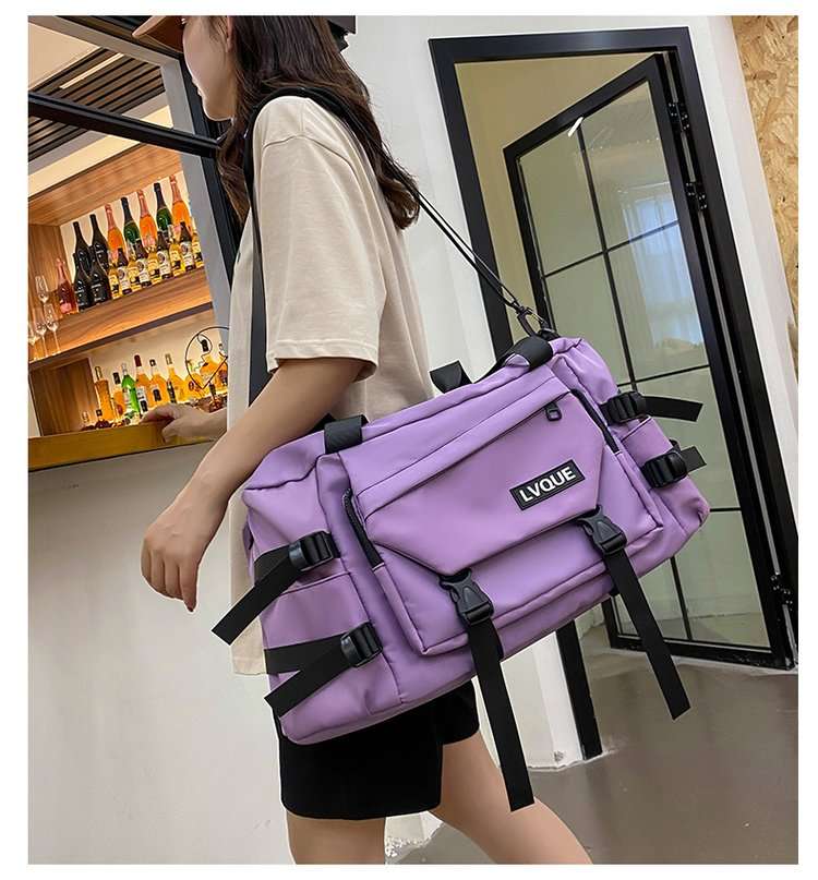 ボストンバッグ 多機能ストラップ付き学生旅行バッグ 30L