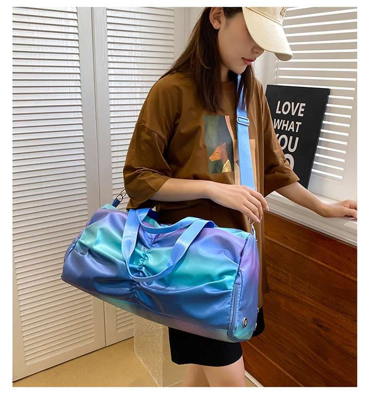 虹色パステル ボストンバッグ 25L