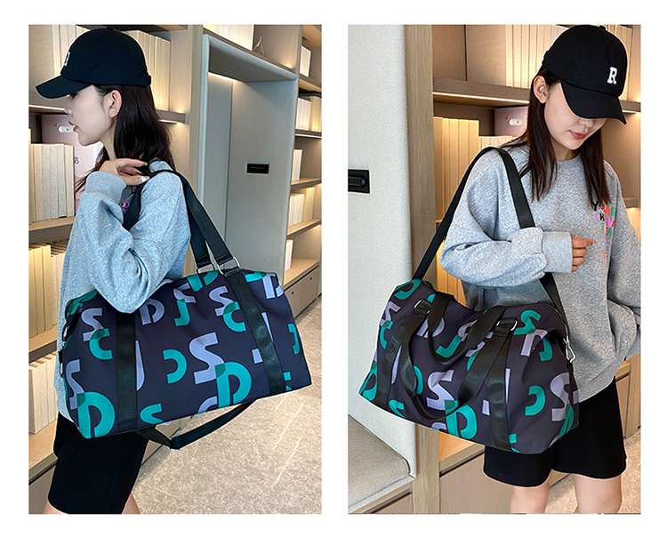 アルファベットデザイン スポーティボストンバッグ 30L