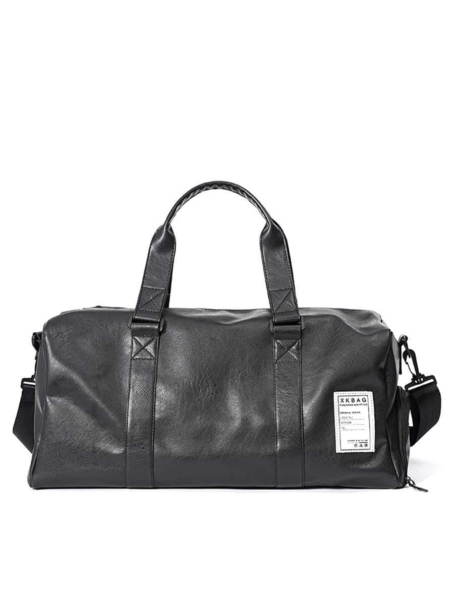 多機能レザー調トラベルボストンバッグ 25L 35L