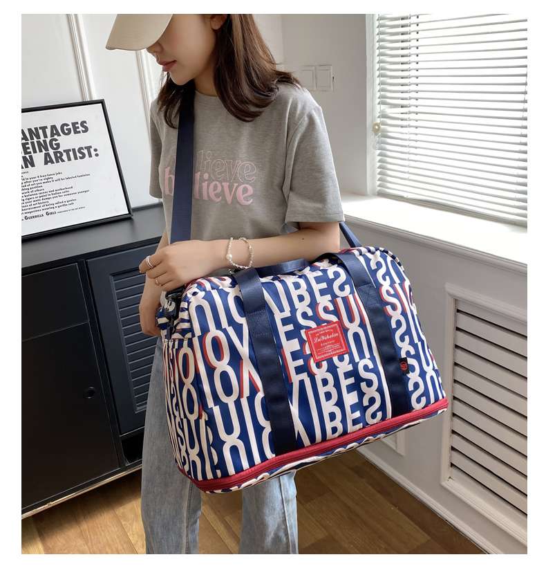 アルファベットデザイン ボストンバッグ 45L