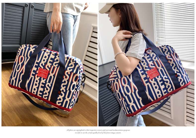 アルファベットデザイン ボストンバッグ 45L