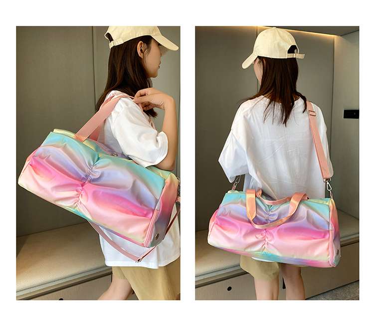 虹色パステル ボストンバッグ 25L
