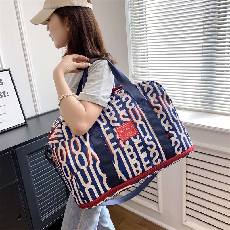 アルファベットデザイン ボストンバッグ 45L