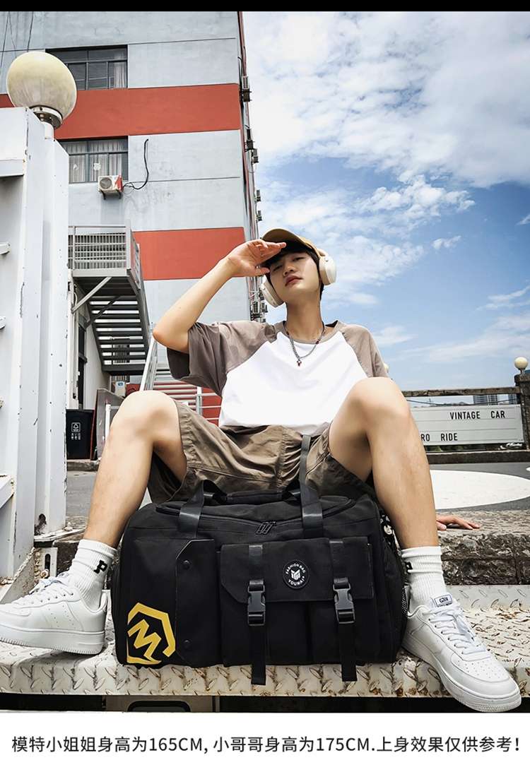 ボストンバッグ 多機能ポケット付き旅行バッグ 40L