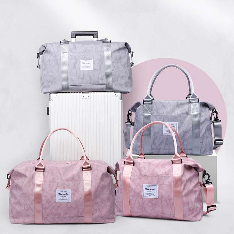 マーブル柄大容量ボストンバッグ 20L 30L